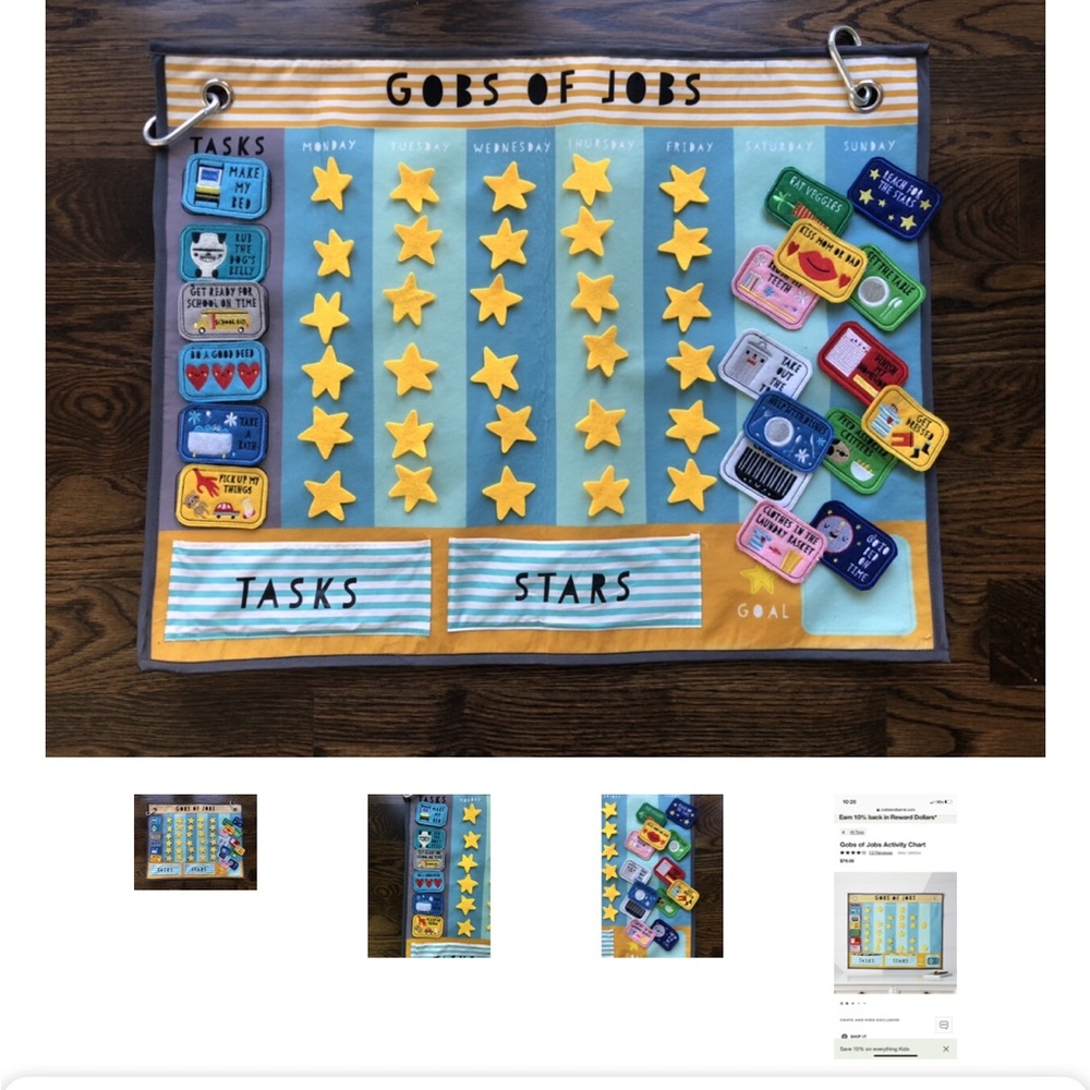 Crate & Kids gobs of jobs chore chart